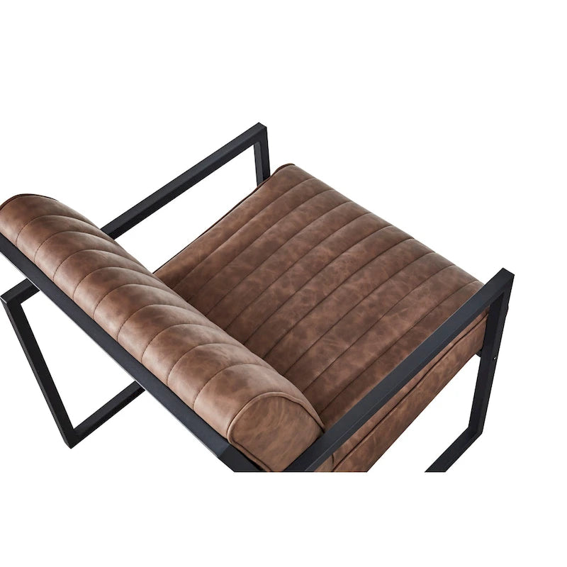 Poltrona moderna 26 Arm Chair con gambe in acciaio