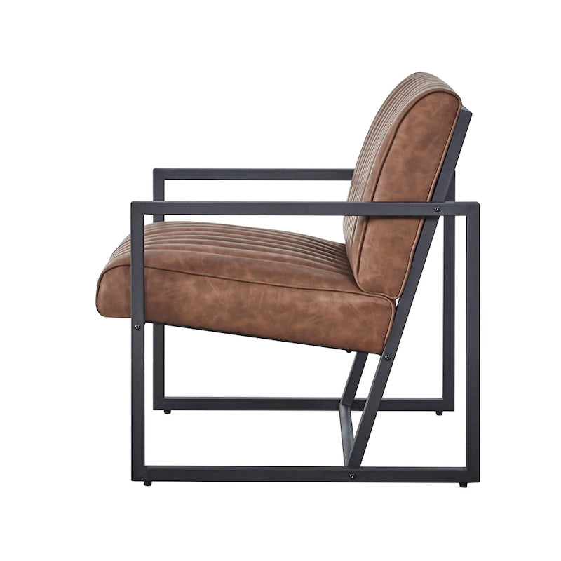 Poltrona moderna 26 Arm Chair con gambe in acciaio