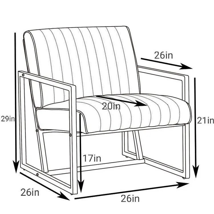 Poltrona moderna 26 Arm Chair con gambe in acciaio