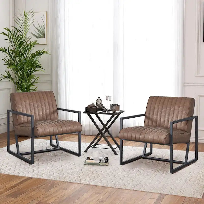 Poltrona moderna 26 Arm Chair con gambe in acciaio