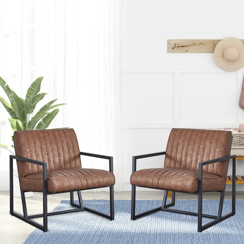 Poltrona moderna 26 Arm Chair con gambe in acciaio