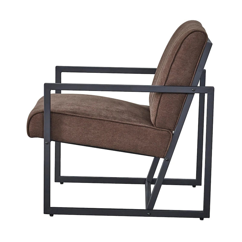 Poltrona moderna 26 Arm Chair con gambe in acciaio