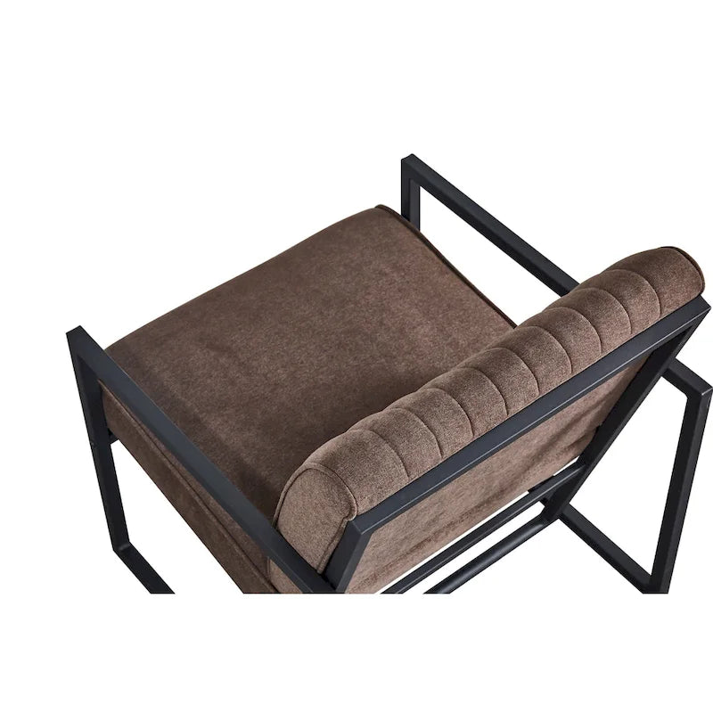 Poltrona moderna 26 Arm Chair con gambe in acciaio