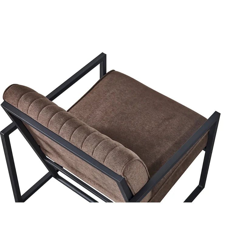 Poltrona moderna 26 Arm Chair con gambe in acciaio