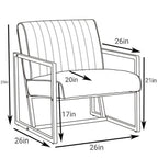 Poltrona moderna 26 Arm Chair con gambe in acciaio