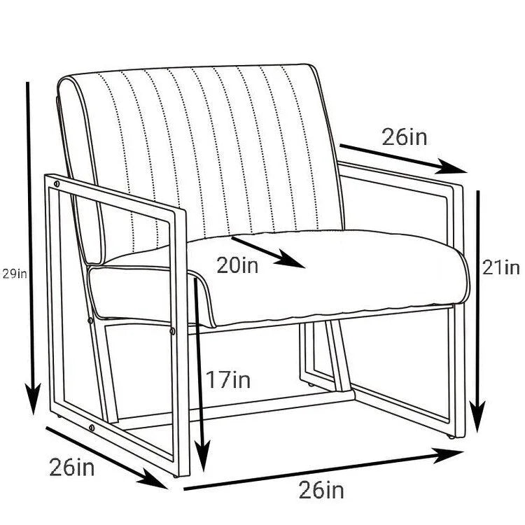 Poltrona moderna 26 Arm Chair con gambe in acciaio
