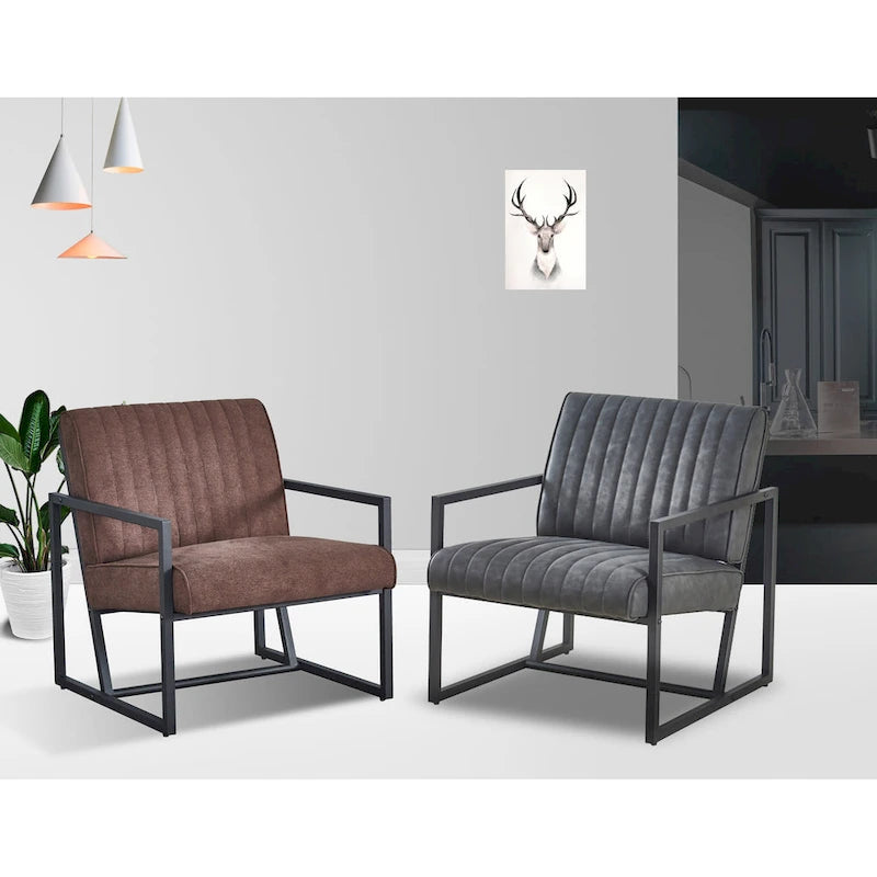 Poltrona moderna 26 Arm Chair con gambe in acciaio