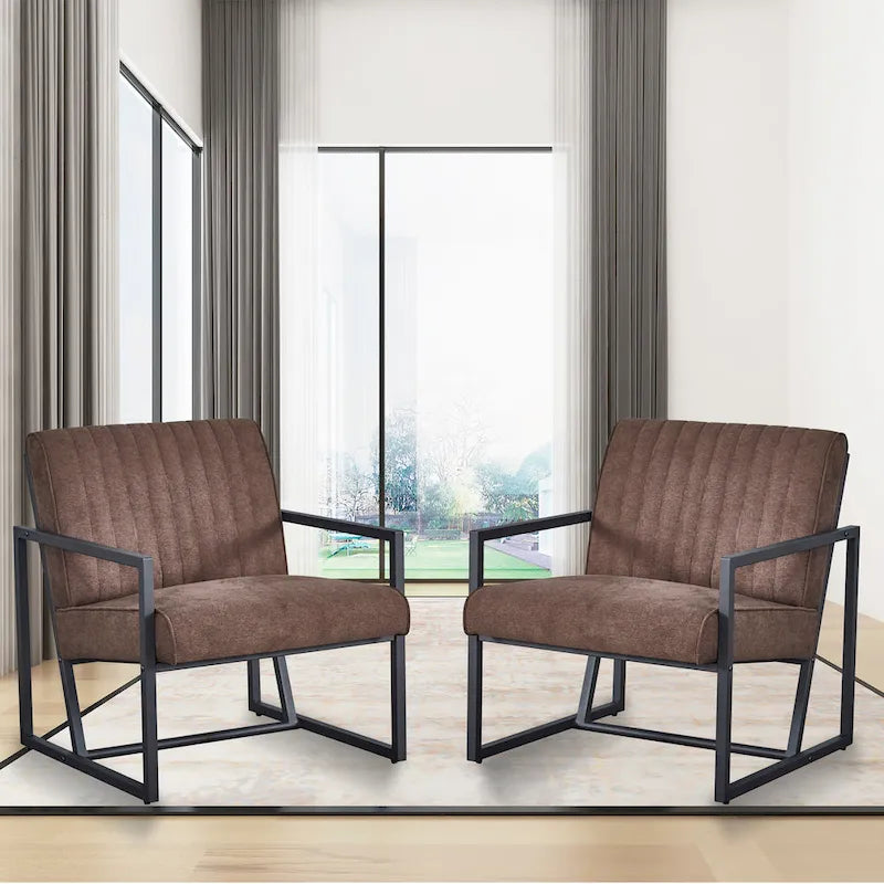 Poltrona moderna 26 Arm Chair con gambe in acciaio