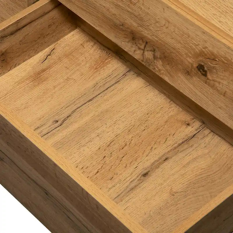 Mobile porta TV Wood+Grey 70.9 con vano contenitore e anta a ribalta per TV fino a 80 pollici
