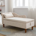 Chaise Longue da Interno in Velluto con Cuscino