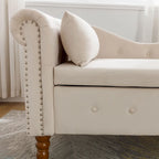 Chaise Longue da Interno in Velluto con Cuscino