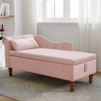 Chaise Longue da Interno in Velluto con Cuscino