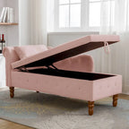 Chaise Longue da Interno in Velluto con Cuscino