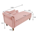 Chaise Longue da Interno in Velluto con Cuscino