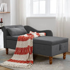 Chaise Longue da Interno in Velluto con Cuscino