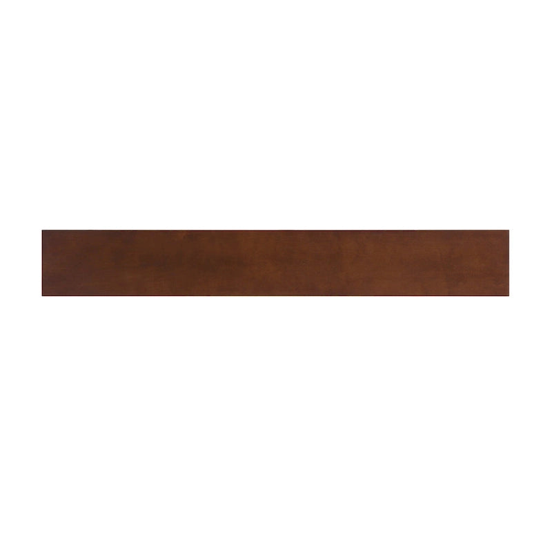 Consolle rettangolare in legno espresso con base in metallo nero - 56 L x 8 P x 30 H