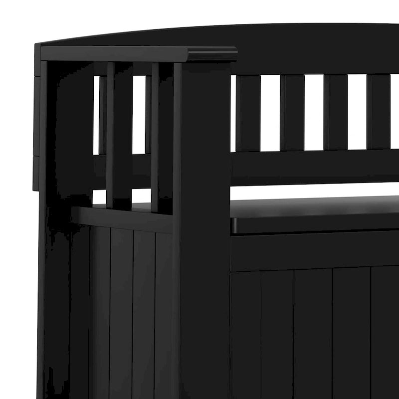 Panca Contenitore Piccola da Ingresso Transizionale in Legno Massello Normandy 36 Wide