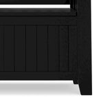 Panca Contenitore Piccola da Ingresso Transizionale in Legno Massello Normandy 36 Wide