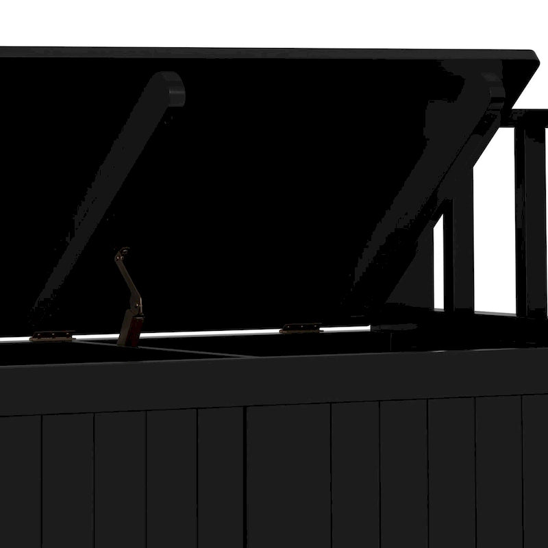 Panca Contenitore Piccola da Ingresso Transizionale in Legno Massello Normandy 36 Wide