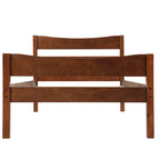 Letto a piattaforma in legno marrone misura singola