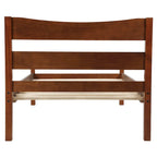 Letto a piattaforma in legno marrone misura singola