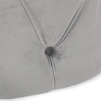 Pouf rotondo trapuntato in velluto Orla Modern Glam di Christopher Knight Home