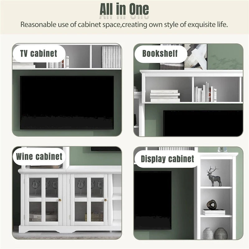 Mobile TV e parete attrezzata in stile minimalista moderno
