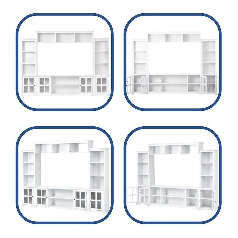 Mobile TV e parete attrezzata in stile minimalista moderno