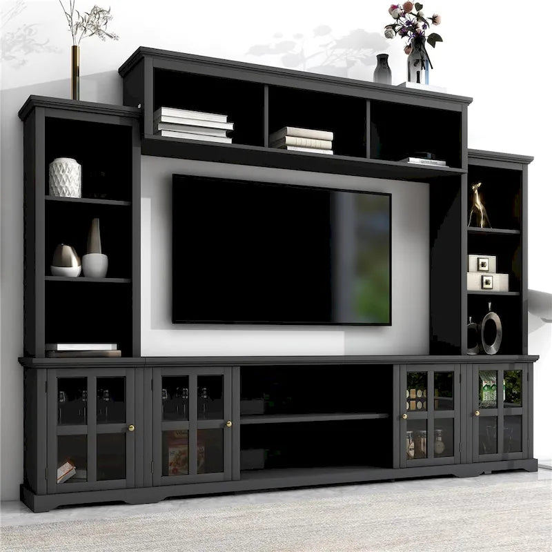 Mobile TV e parete attrezzata in stile minimalista moderno