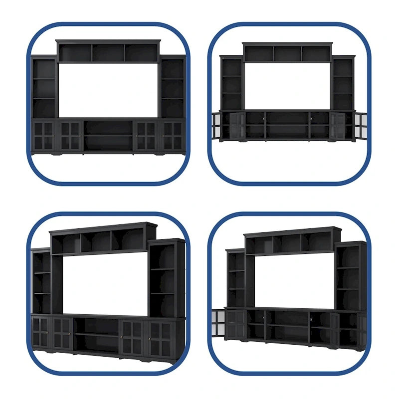 Mobile TV e parete attrezzata in stile minimalista moderno