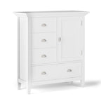 Armadietto con spazio di archiviazione medio Mansfield in legno massello, stile transizionale, larghezza 39 pollici - 39L x 17P x 42A