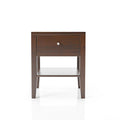 Comodino in Legno Massello Mid-Century Modern con 1 Cassetto