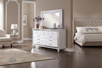Comò a 7 cassetti e specchio Derc Contemporary, set di 2 pezzi di Furniture of America