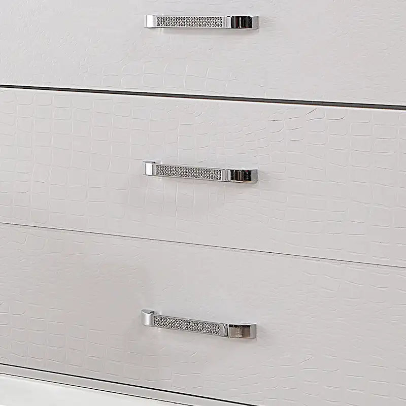 Comò a 7 cassetti e specchio Derc Contemporary, set di 2 pezzi di Furniture of America