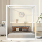 Letto a baldacchino con gambe di supporto
