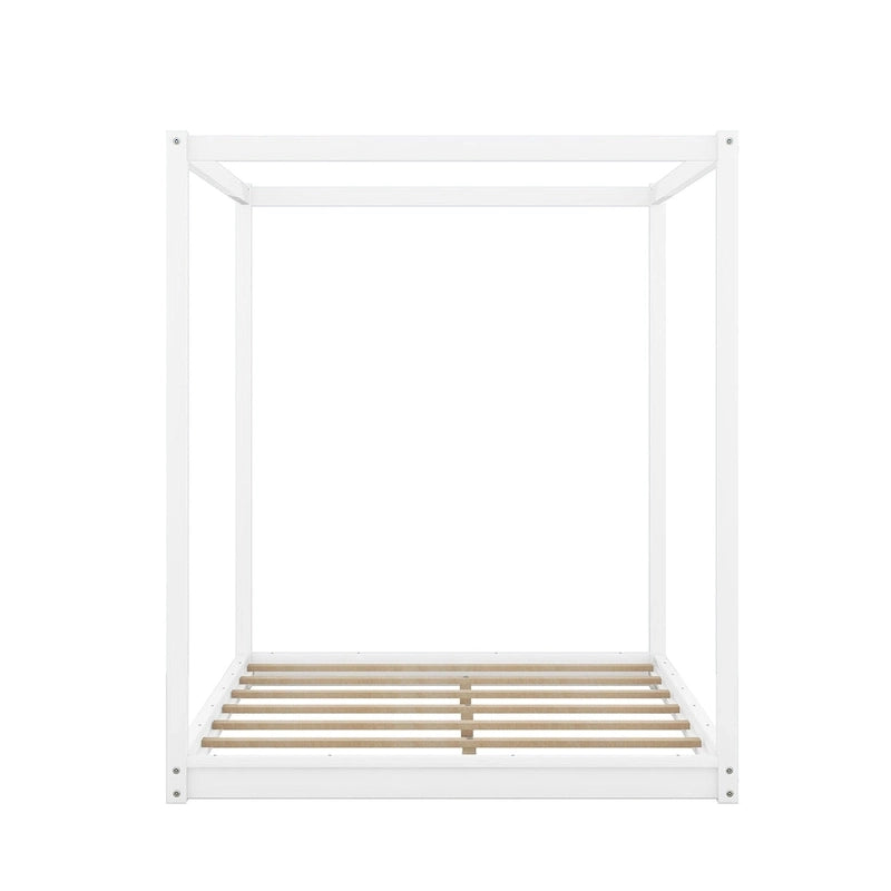 Letto a baldacchino con gambe di supporto