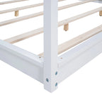 Letto a baldacchino con gambe di supporto