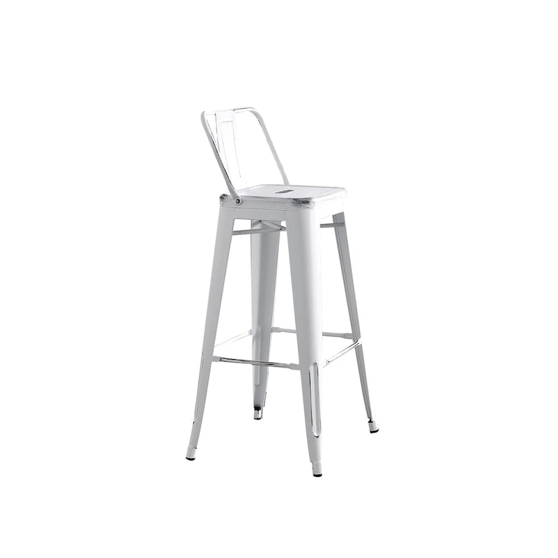 Set di 2 sgabelli da bar in metallo da 76 cm