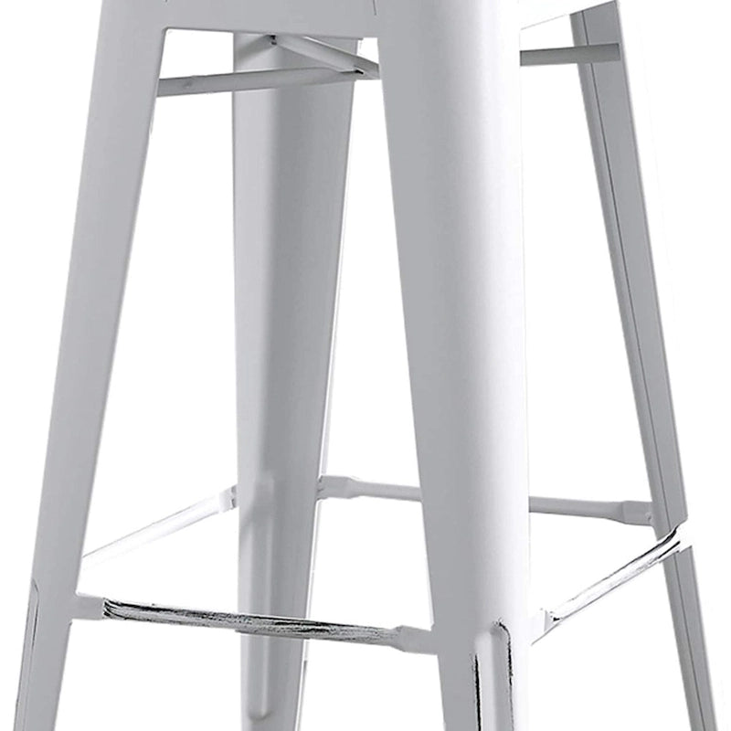 Set di 2 sgabelli da bar in metallo da 76 cm