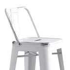 Set di 2 sgabelli da bar in metallo da 76 cm