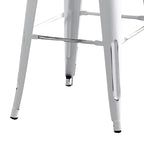 Set di 2 sgabelli da bar in metallo da 76 cm