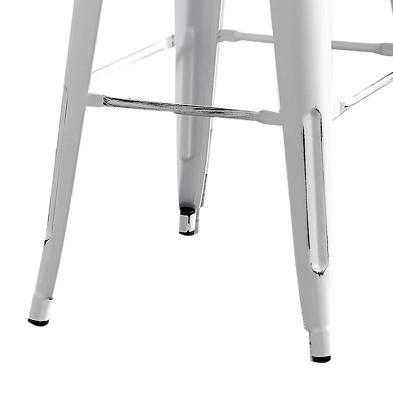 Set di 2 sgabelli da bar in metallo da 76 cm