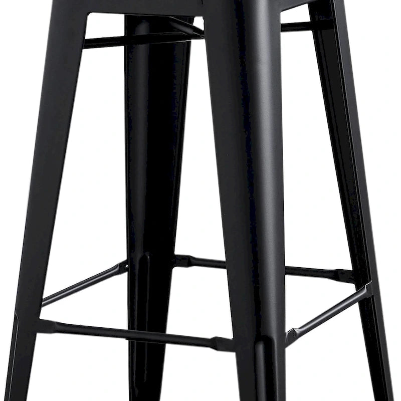 Set di 2 sgabelli da bar in metallo da 76 cm