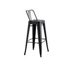 Set di 2 sgabelli da bar in metallo da 76 cm