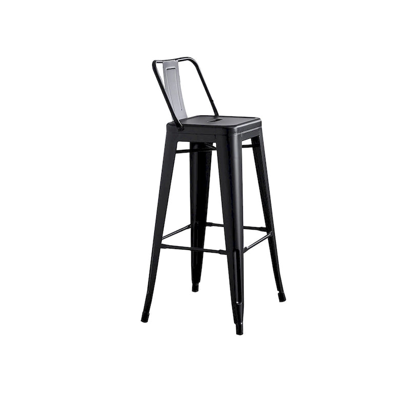 Set di 2 sgabelli da bar in metallo da 76 cm