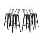Set di 2 sgabelli da bar in metallo da 76 cm