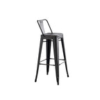 Set di 2 sgabelli da bar in metallo da 76 cm