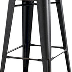 Set di 2 sgabelli da bar in metallo da 76 cm