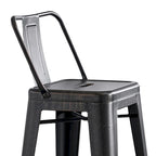 Set di 2 sgabelli da bar in metallo da 76 cm