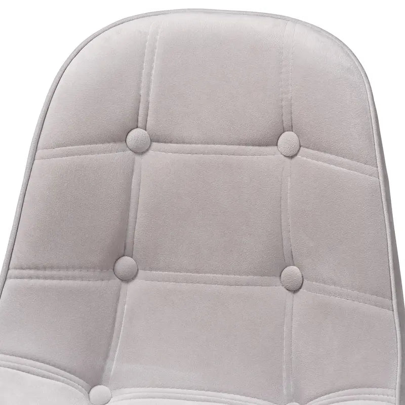 Sedia da ufficio girevole in velluto e metallo dorato, stile Glam contemporaneo